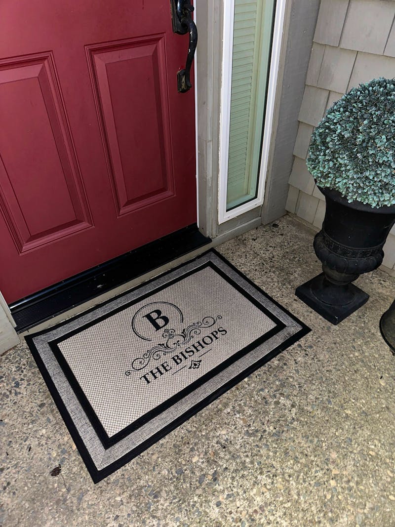 Monogram custom family last name doormat welcome mat - 18"x30", Personalized wedding housewarming gift photo review