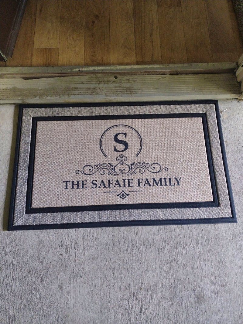 Monogram custom family last name doormat welcome mat - 18"x30", Personalized wedding housewarming gift photo review