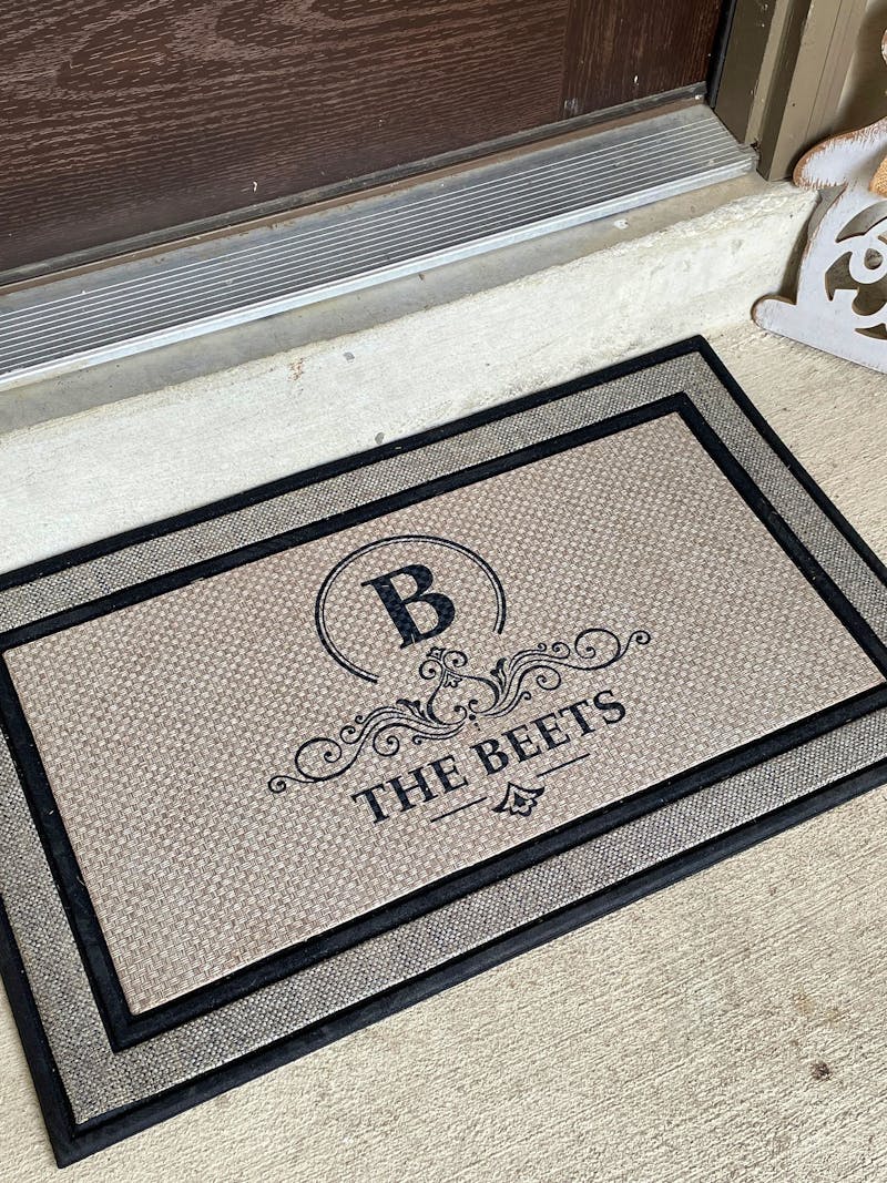 Monogram custom family last name doormat welcome mat - 18"x30", Personalized wedding housewarming gift photo review