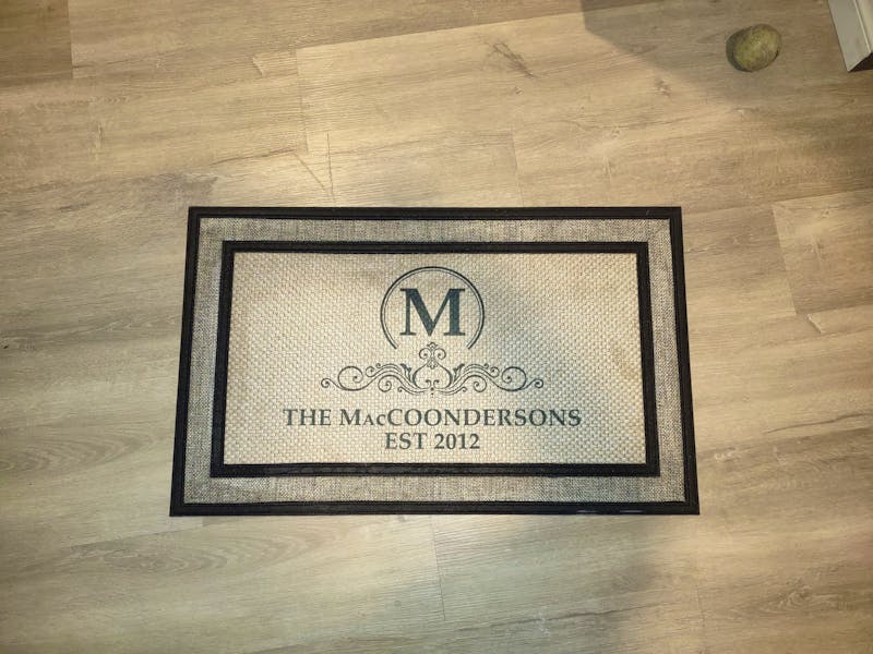 Monogram custom family last name doormat welcome mat - 18"x30", Personalized wedding housewarming gift photo review