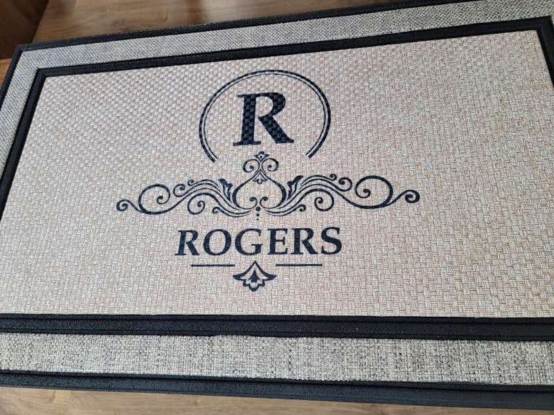 Monogram custom family last name doormat welcome mat - 18"x30", Personalized wedding housewarming gift photo review