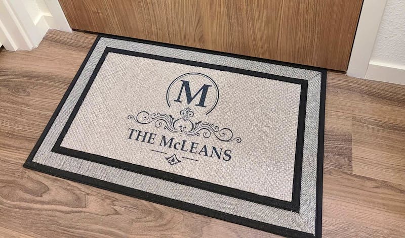 Monogram custom family last name doormat welcome mat - 18"x30", Personalized wedding housewarming gift photo review