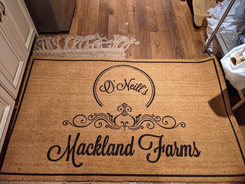 Monogram custom family last name doormat welcome mat - 18"x30", Personalized wedding housewarming gift photo review