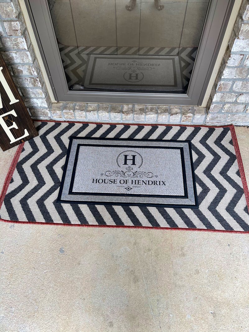 Monogram custom family last name doormat welcome mat - 18"x30", Personalized wedding housewarming gift photo review