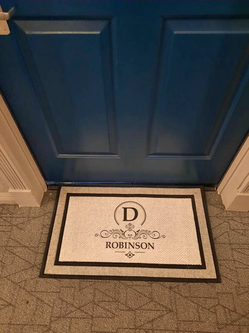 Monogram custom family last name doormat welcome mat - 18"x30", Personalized wedding housewarming gift photo review