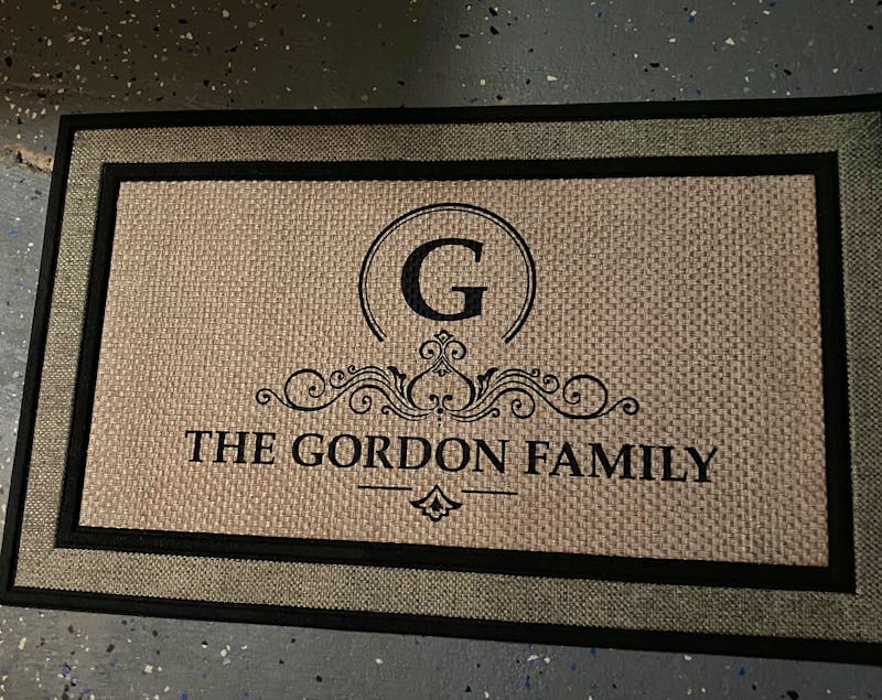 Monogram custom family last name doormat welcome mat - 18"x30", Personalized wedding housewarming gift photo review