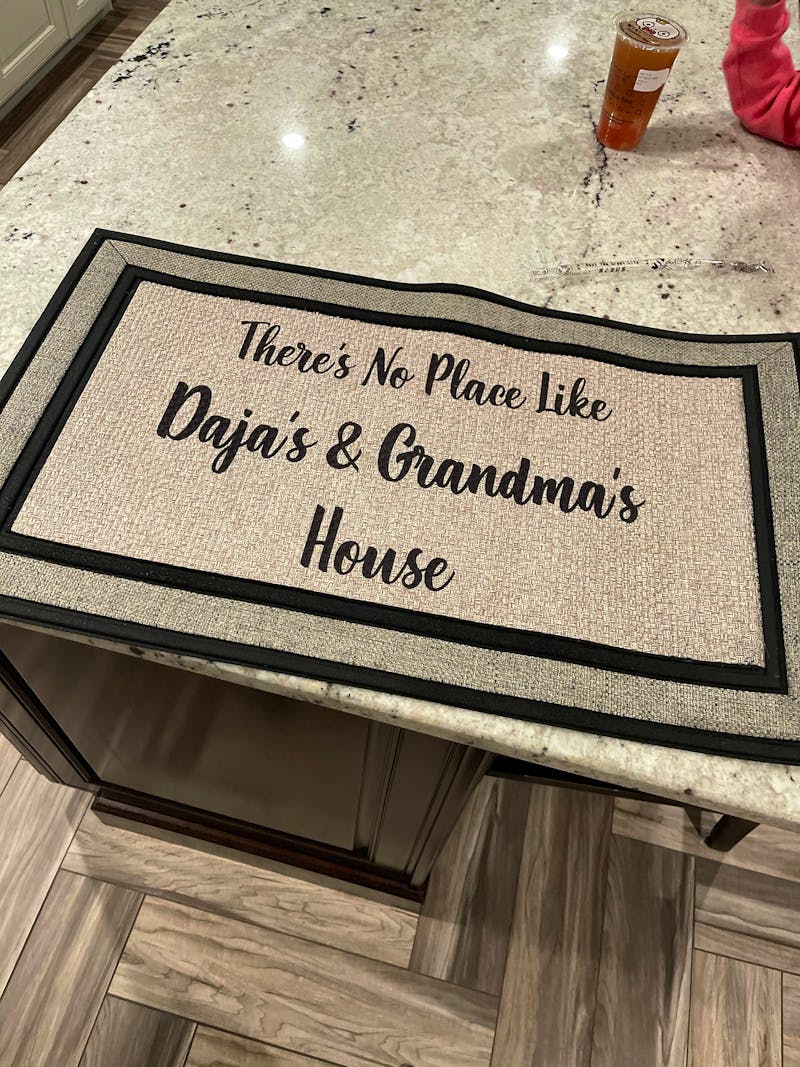 No Place Like Doormat, Personalized - Gift for Grandparents, Door Mat, Custom Doormat, Personalized Doormat, Custom Mat photo review