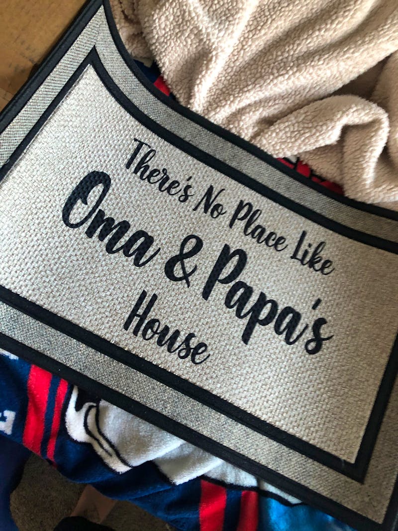 No Place Like Doormat, Personalized - Gift for Grandparents, Door Mat, Custom Doormat, Personalized Doormat, Custom Mat photo review