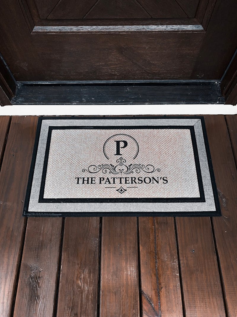 Monogram custom family last name doormat welcome mat - 18"x30", Personalized wedding housewarming gift photo review