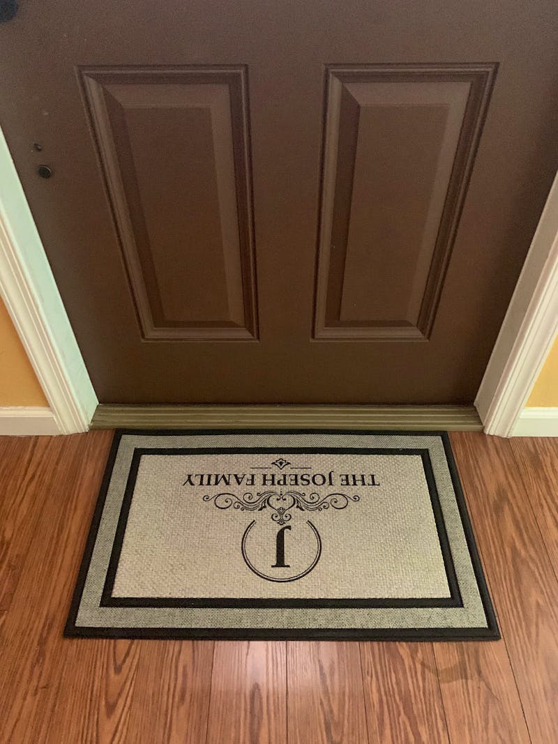 Monogram custom family last name doormat welcome mat - 18"x30", Personalized wedding housewarming gift photo review