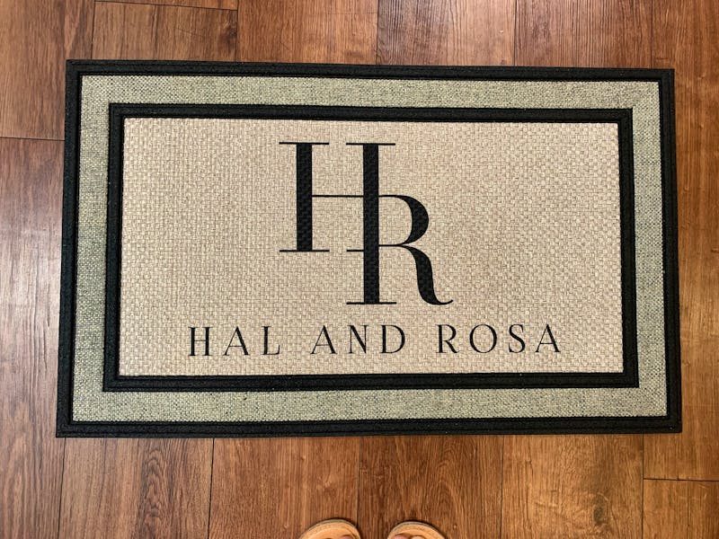 Monogram custom family last name doormat welcome mat - 18"x30", Personalized wedding housewarming gift photo review