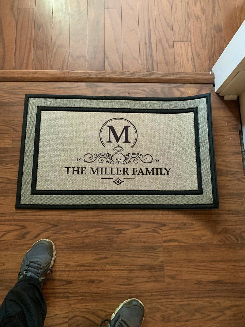 Monogram custom family last name doormat welcome mat - 18"x30", Personalized wedding housewarming gift photo review