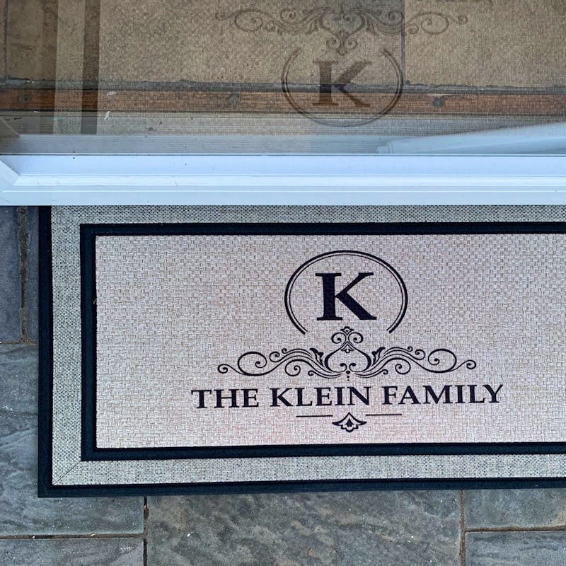 Monogram custom family last name doormat welcome mat - 18"x30", Personalized wedding housewarming gift photo review